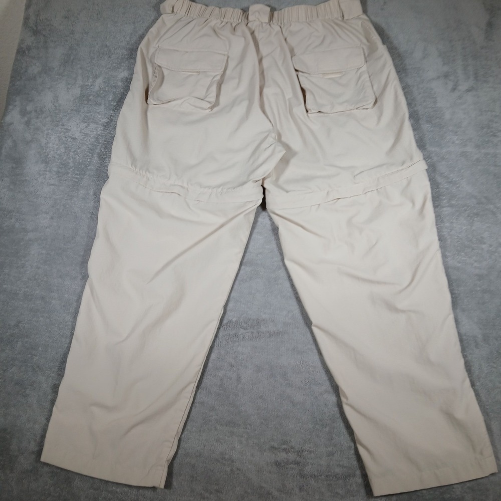 Cabela's Guidewear Convertible Pants Shorts Mens XL Regular Tan Nylon 8485 - Picture 4 of 7